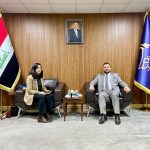 القيادي بالسيادة غيث الكربولي يلتقي مسؤولة ملف العراق في مجموعة الأزمات لبحث العفو العام