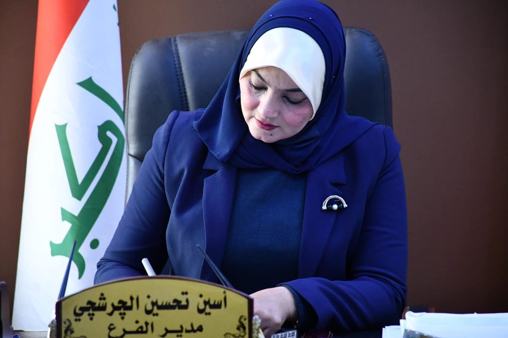 المفرجي تزور الشركة العامة للمواد الإنشائية بكركوك لمتابعة رصانة المواد فيها