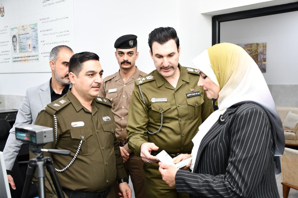 سلوى المفرجي: نثمّن الجهود الكبيرة في مديرية الأحوال المدنية والجوازات والإقامة بكركوك