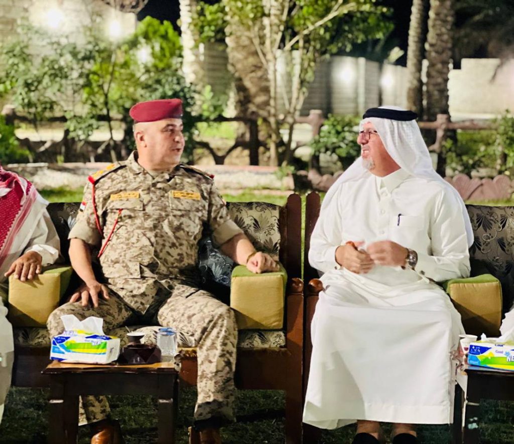 نائب الأمين العام لحزب السيادة يستقبل قائد عمليات ديالى في مضيفه بالمنصورية