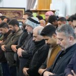 الشيخ الخنجر يؤدي صلاة التراويح في جامع بلال الحبشي ببغداد