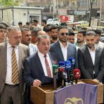 جانب من الوقفة التضامنية الداعمة للشيخ خميس الخنجر في الأعظمية