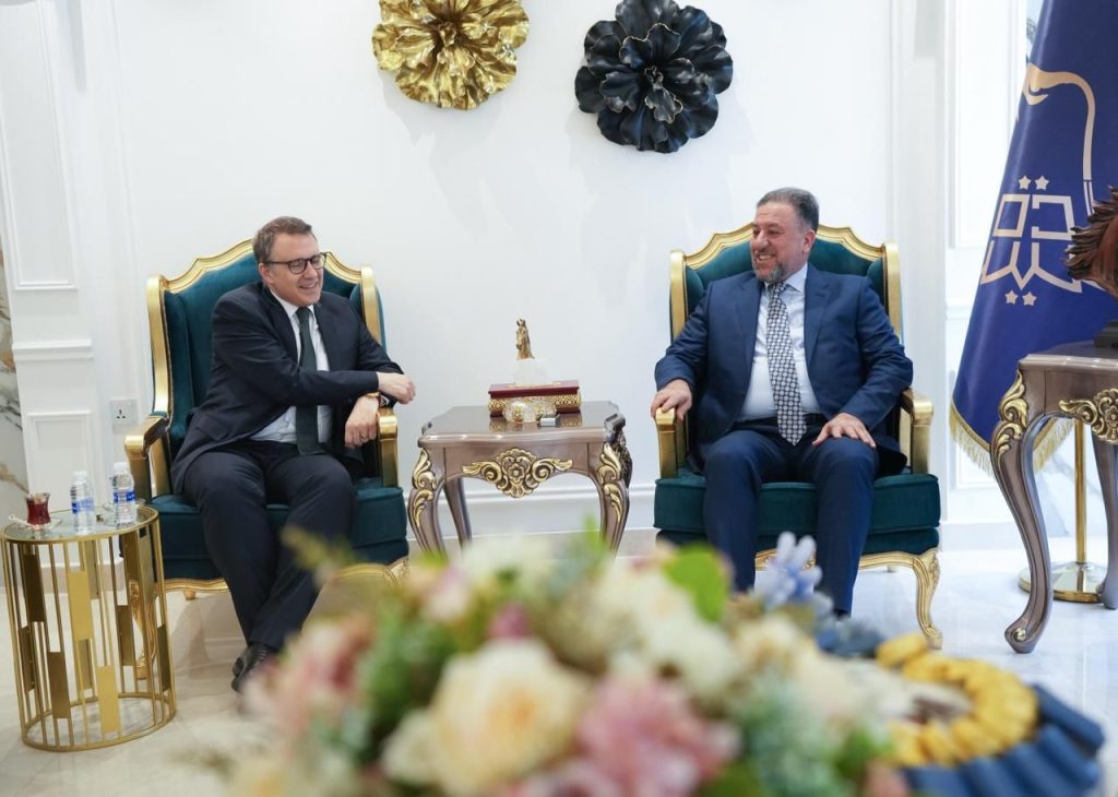 رئيس تحالف السيادة يستقبل السفير التركي في بغداد