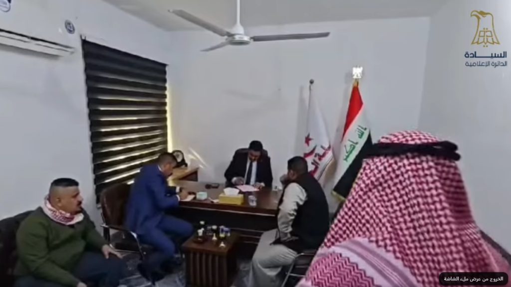 مكتب الشيخ عبد الخالق العزاوي في ديالى يستقبل مجموعة من ذوي السجناء المشمولين بقانون العفو العام