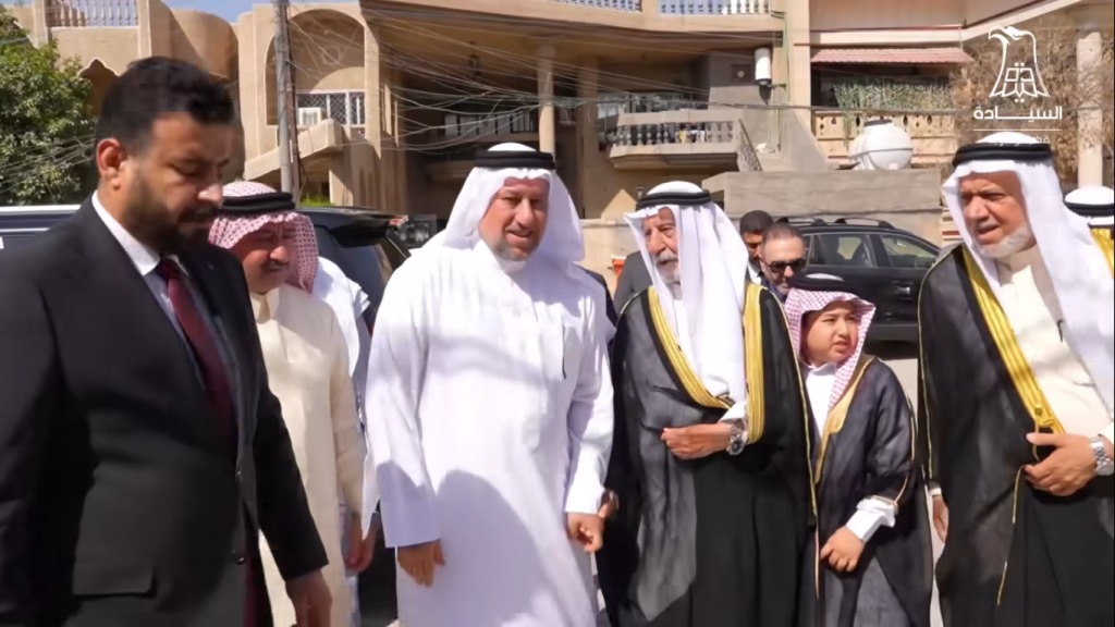 الشيخ خميس الخنجر يزور اللواء محمد النواف مهنئاً بعودته من الحج