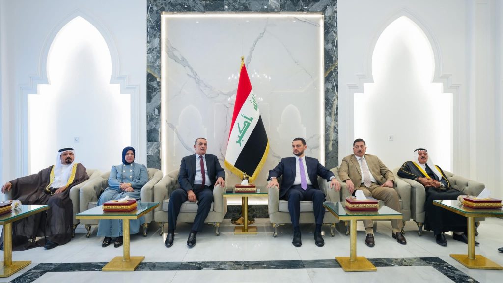 الشيخ سرمد الخنجر يستقبل مرشحي التحالف العربي في كركوك