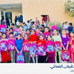 القيادية في تحالف سيادة الوطني تشريع الاستاذة هدى فرحان الحمداني تقود حملة توزيع قرطاسية لطلاب العوائل المحتاجة