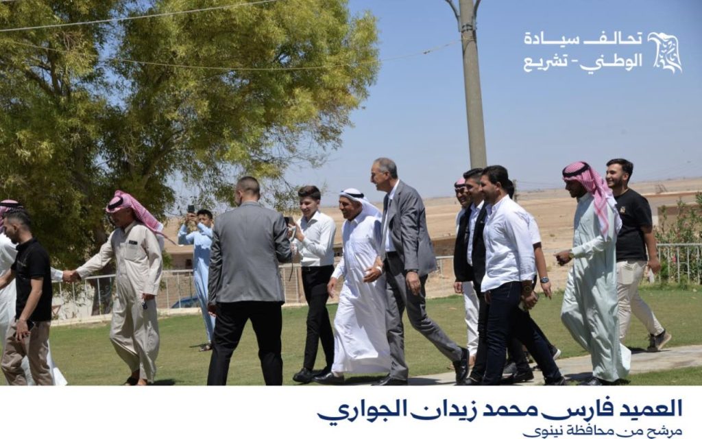 القيادي في تحالف سيادة الوطني تشريع العميد فارس محمد الجبوري يزور ناحية الشمال في وقفة مميّزة ويتلقى دعم أهالي قرى حصاويك وقرى أخرى وتقديم الدعم المواطنين وتحسين الواقع الخرمي