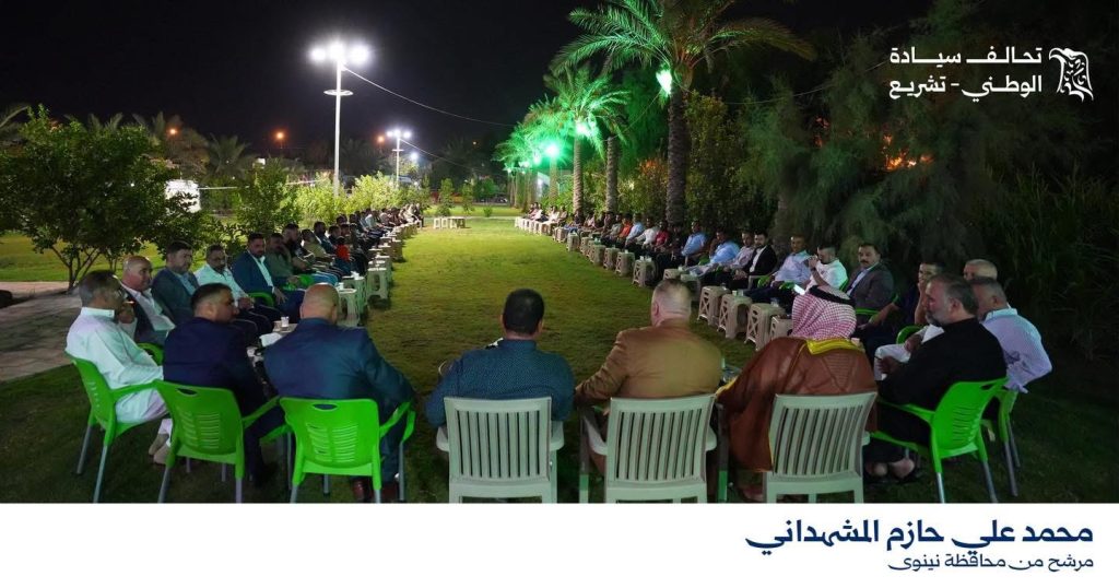 محمد علي حازم المشهداني يلتقي بالأهالي ويشدد على وحدة الصف وخيار التغيير