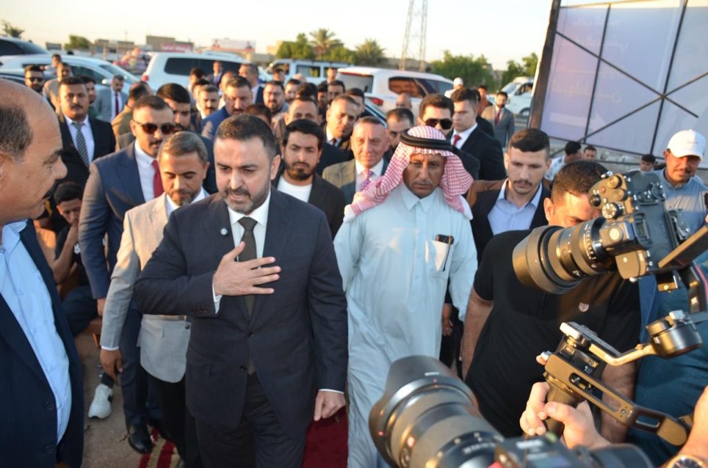 القيادي في تحالف سيادة الوطني – تشريع الدكتور عثمان الجحيشي، يفتتح مكتبه في منطقة أبوغريب بالعاصمة بغداد