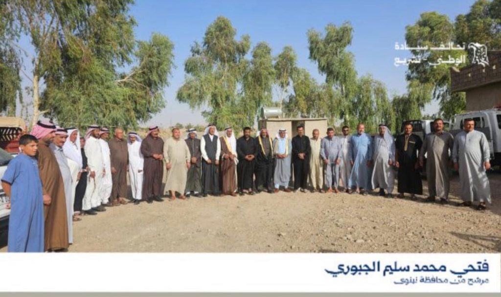 الأستاذ فتحي محمد سليم الجبوري يحظى باستقبال واسع في قرية المكوك ويؤكد وحدة الصف ودعم العمام