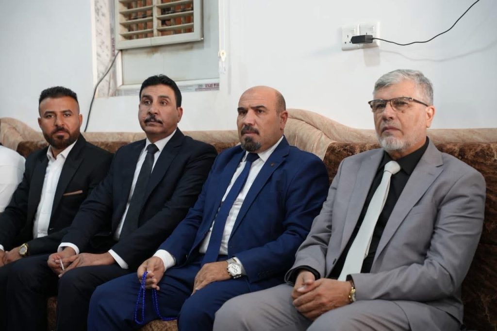 قياديو تحالف السيادة في نينوى يشاركون في مجلس عزاء الشهيد صفاء المشهداني وسط حضور جماهيري واس