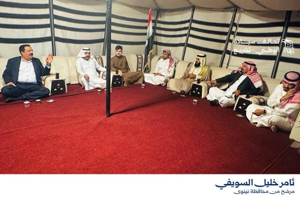 زيارة المنسق اتحالف السيادة في نينوى الأستاذ كمال الجبوري مكتب الأستاذ ثامر خليل السويف