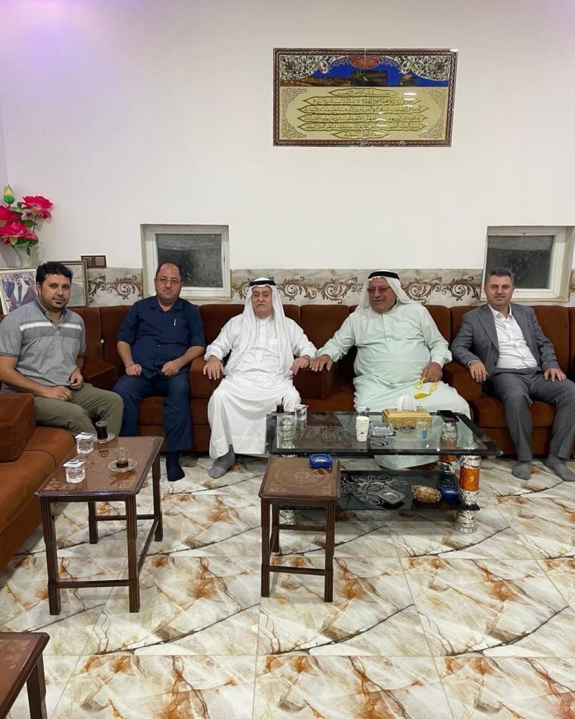 المرشح على نجاح المولى يلتقي الشيخ احمد الراشد شيخ عشيرة الراشد في منطقة بازوايا وناقش معه متطلبات المرحلة المقبلة