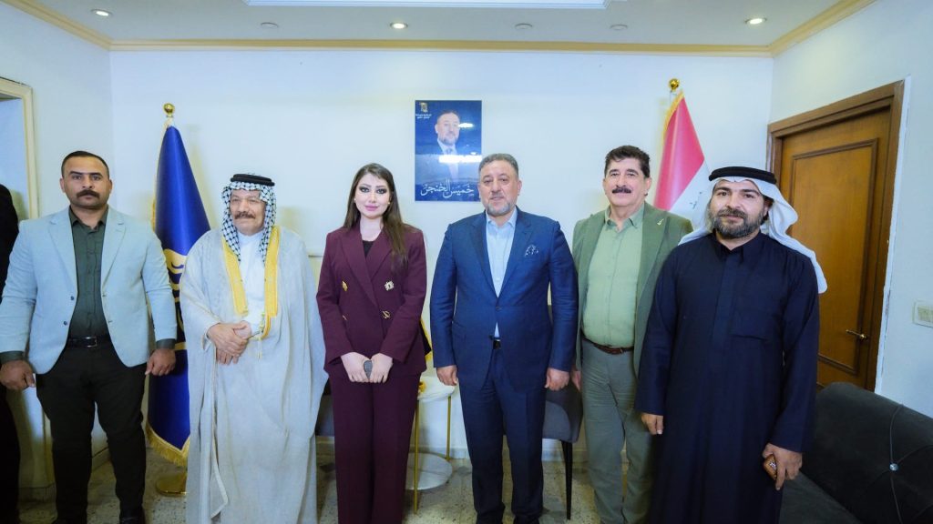 الشيخ خميس الخنجر يزور مكتب المرشحة عن التحالف زهراء الخالدي